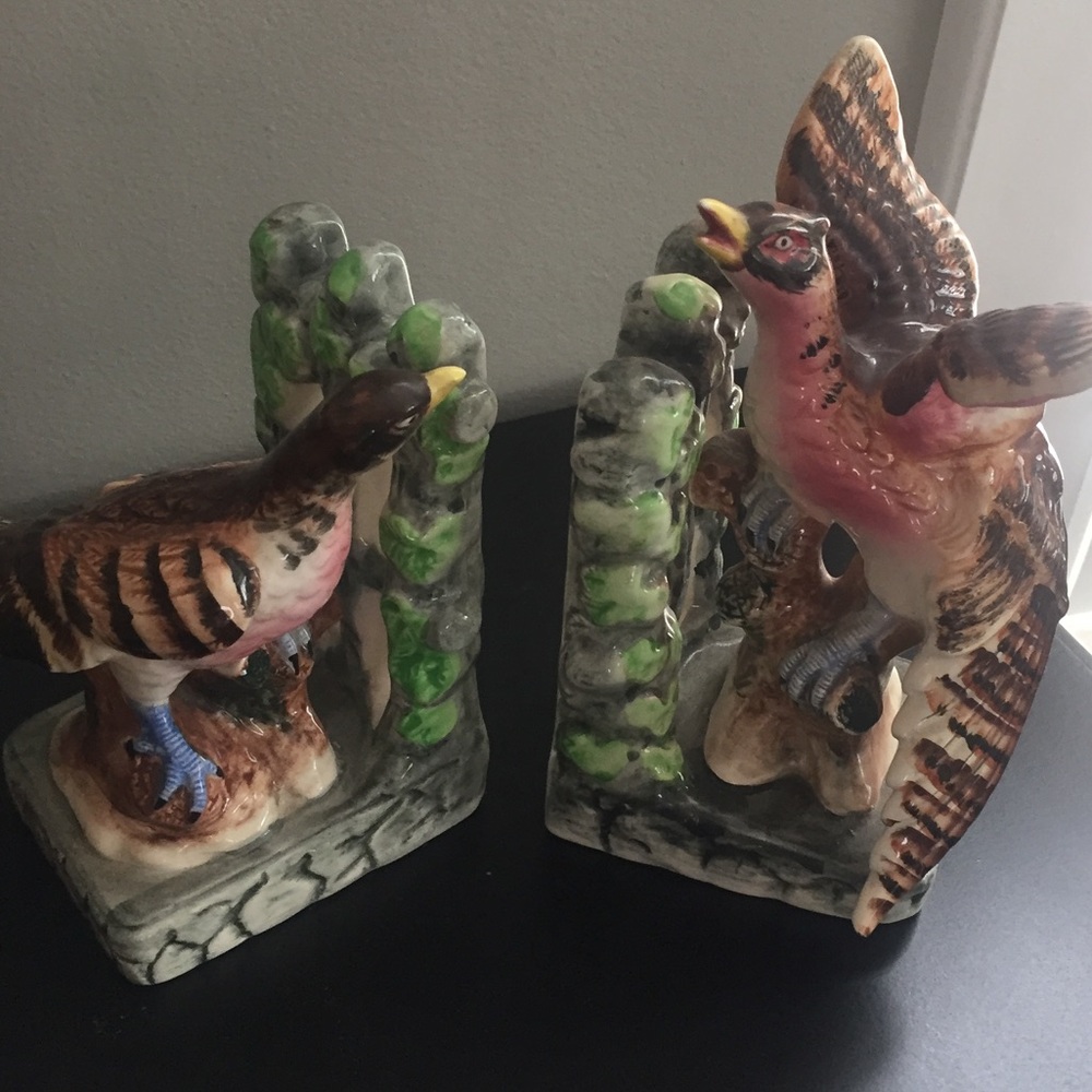 Bookends - Vintage Birds
